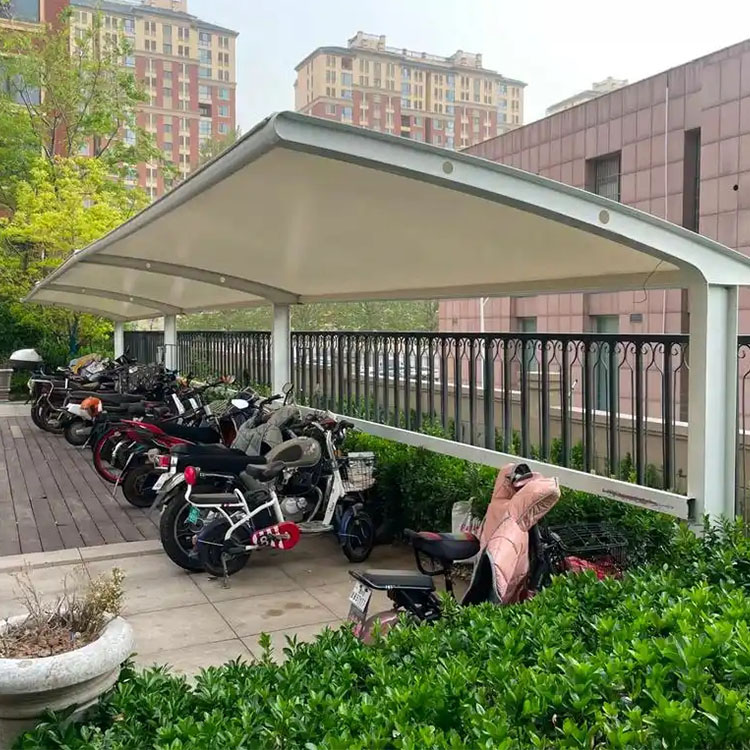 龙口市膜结构电动车棚